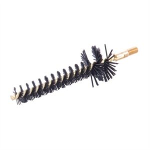 Black gun cleaning brush with brass core