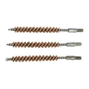 Copper gun cleaning brushes, close-up view.