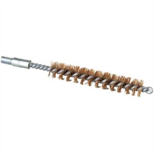 Bronze bore cleaning brush for firearms maintenance.