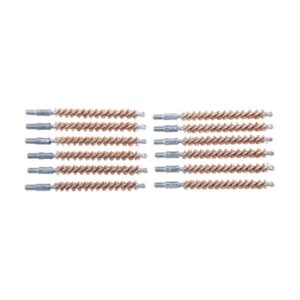 Set of twelve rifle cleaning brushes.