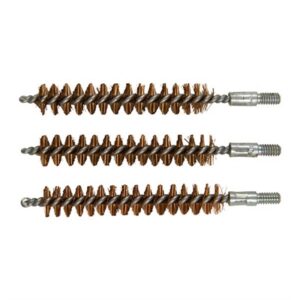 Three bronze gun cleaning brushes