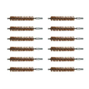 Set of bronze rifle cleaning brushes