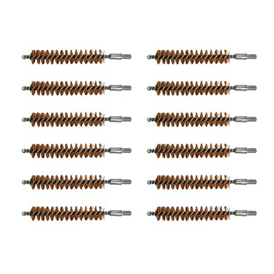 Set of bronze rifle cleaning brushes