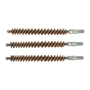 Three copper spiral cleaning brushes.