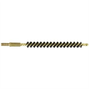 Rifle cleaning brush with brass bristles