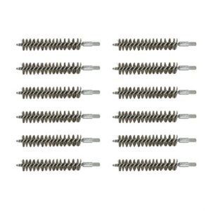 Twelve metal spiral wire brushes for cleaning.