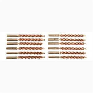 Copper rifle cleaning brushes in rows