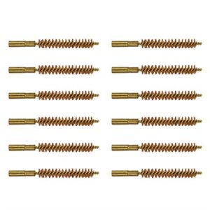 Brass bore brushes, set of ten, for gun cleaning.