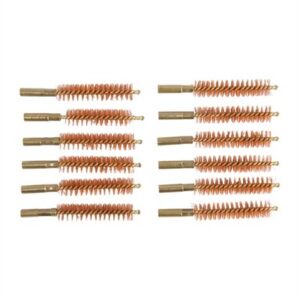 Copper gun cleaning brushes set, twelve pieces