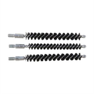 Three black wire pipe brushes for cleaning
