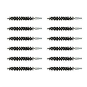 Set of twelve black wire cleaning brushes