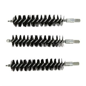 Three coiled wire gun cleaning brushes.