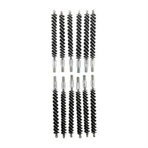 Gun cleaning brushes set with spiral bristles