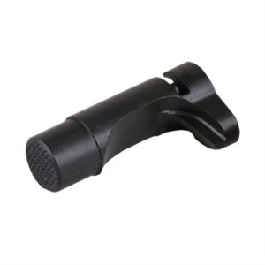 AR-15 magazine release button, black metal component