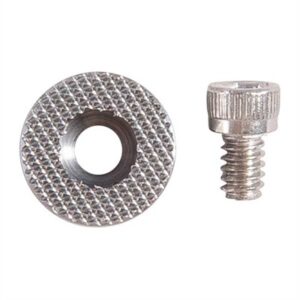 Metal knurled thumb screw and washer