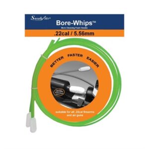 Bore-Whips for .22 caliber firearm cleaning.
