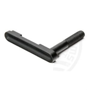 Black L-shaped bolt for firearms