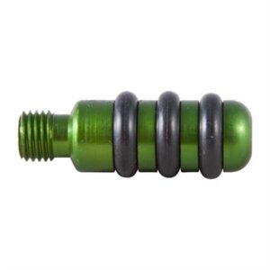 Green metal grip ring with threaded end