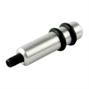 Metal pin with threaded end and rubber rings