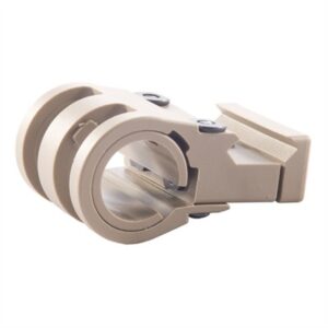 Beige tactical flashlight mount for rail systems