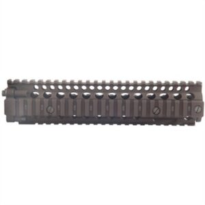Rifle accessory rail for mounting scopes and accessories.