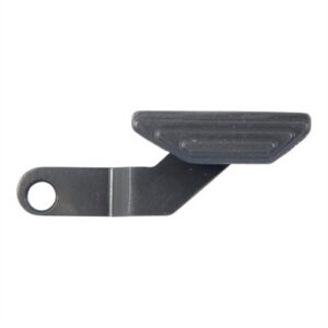 Metal lever with hole and grooved pad