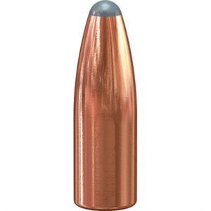 Copper-colored bullet with rounded tip