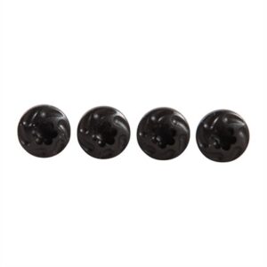 Four black sling swivel washers