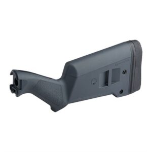 Black rifle stock with textured grip