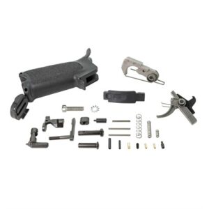 Gun parts kit with grip, springs, pins, trigger.