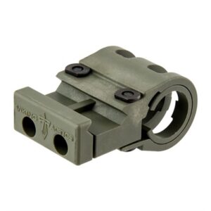 Tactical flashlight mount with rail attachment