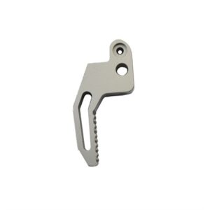 Silver metal lever with holes