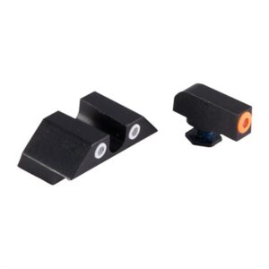 Tactical sights with orange dot for firearms