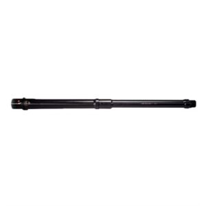 Black rifle barrel, isolated on white background