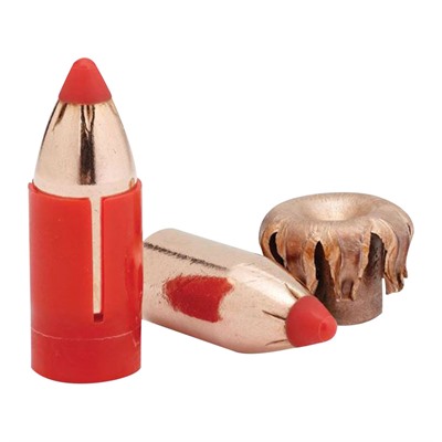 Red-tipped copper bullets and expanded bullet mushrooming.