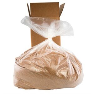 Bag of sand in cardboard box
