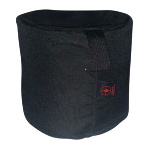 Black tactical shooting sandbag for stability