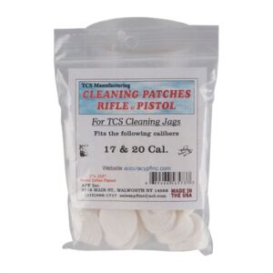 Cleaning patches for rifle and pistol TCS jags.