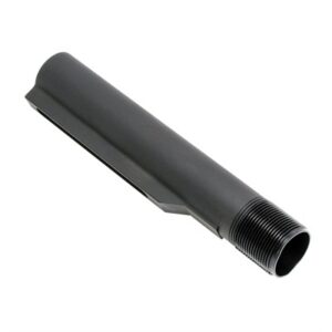 Black metal rifle buffer tube