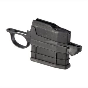 Rifle magazine with trigger guard assembly