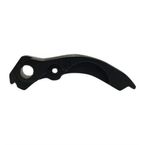 Black metal bike gear derailleur hanger