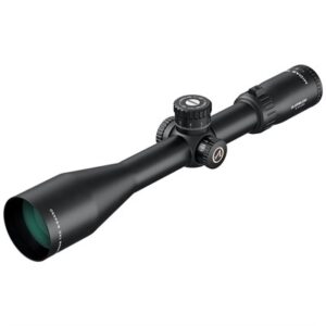 Black rifle scope with adjustment knobs
