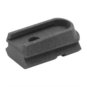Gray plastic gun part for accessories attachment