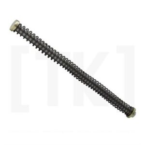 Metal spring with end caps