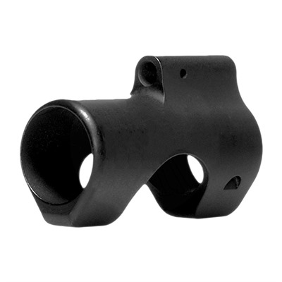 Black steel gas block rifle part