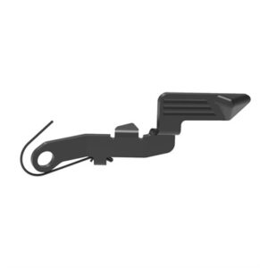 Black car part with cables, side view