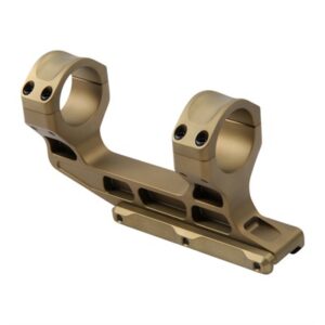 Tactical scope mount, bronze, precision-machined for rifles.