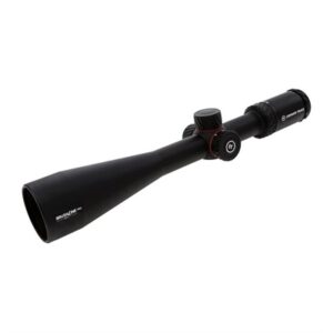 Black rifle scope with adjustment knobs
