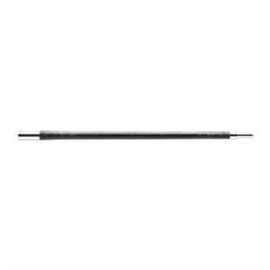 Black thin straight bar with metallic ends