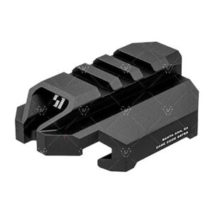 Picatinny rail riser mount for tactical equipment.